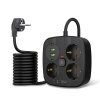 TECH-PROTECT PCS3X4 POWER STRIP 2 USB & 2 TYPE-C & 3 SOCKET 200CM BLACK